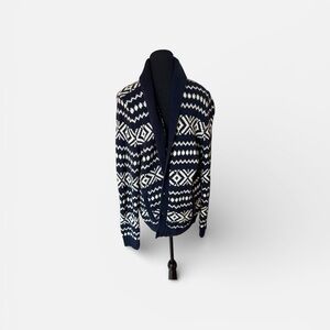 Banana Republic Navy and Cream Cardigan